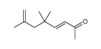 5,5,7-trimethylocta-3,7-dien-2-one Structure
