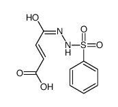 (Z)-4-[2-(benzenesulfonyl)hydrazinyl]-4-oxobut-2-enoic acid结构式