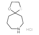 1-Oxa-4-thia-8-aza-spiro[4.6]undecane, hydrochloride结构式