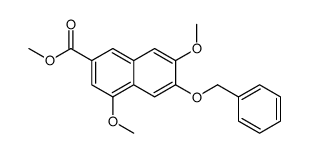 Methyl 6-(benzyloxy)-4,7-dimethoxy-2-naphthoate结构式