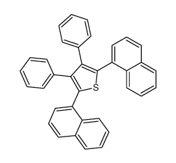 2,5-dinaphthalen-1-yl-3,4-diphenylthiophene结构式