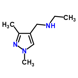 N-[(1,3-Dimethyl-1H-pyrazol-4-yl)methyl]ethanamine Structure