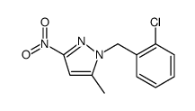 1H-Pyrazole, 1-[(2-chlorophenyl)methyl]-5-methyl-3-nitro结构式