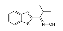 1-Propanone,1-(2-benzothiazolyl)-2-methyl-,oxime(9CI) structure
