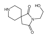 2-(2-hydroxyethyl)-2,8-diazaspiro[4.5]decane-1,3-dione Structure