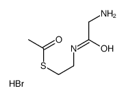 2-acetylsulfanylethyl-(2-aminoacetyl)azanium,bromide Structure