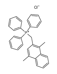 ((1,4-dimethylnaphthalen-2-yl)methyl)triphenylphosphonium chloride Structure