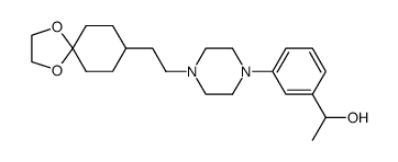 1-[2-(1,4-dioxaspiro[4.5]dec-8-yl)ethyl]-4-(3-(1-hydroxyethyl)phenyl)-piperazine结构式