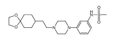 N-(3-{4-[2-(1,4-dioxaspiro[4.5]dec-8-yl)ethyl]piperazin-1-yl}phenyl)methanesulfonamide结构式