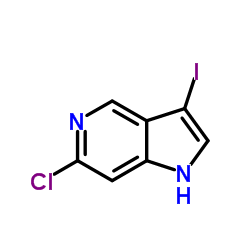 6-Chloro-3-iodo-1H-pyrrolo[3,2-c]pyridine Structure