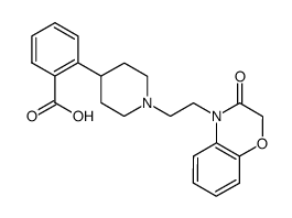 2-{1-[2-(3-oxo-2,3-dihydro-benzo[1,4]oxazin-4-yl)-ethyl]-piperidin-4-yl}-benzoic acid Structure