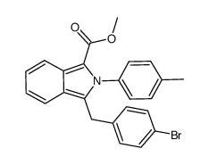 methyl 3-(4-bromobenzyl)-2-p-tolyl-2H-isoindole-1-carboxylate结构式