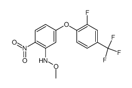 N-[2-nitro-5-(2-fluoro-4-trifluoromethylphenoxy)phenyl]methoxyamine结构式