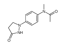 acetic acid-[N-methyl-4-(3-oxo-pyrazolidin-1-yl)-anilide]结构式