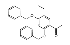 1-(2,4-bis(benzyloxy)-5-ethylphenyl)ethanone结构式