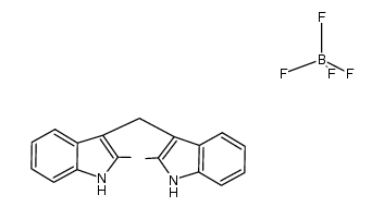 3,3'-Di(2-methylindolyl)carbenium Tetrafluoroborate Structure