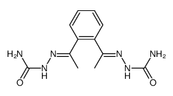 1,2-bis-(1-semicarbazono-ethyl)-benzene Structure