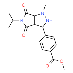 Methyl 4-(5-isopropyl-1-methyl-4,6-dioxooctahydropyrrolo[3,4-c]pyrazol-3-yl)benzoate Structure