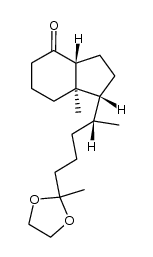 de-A,B-25,25-(ethylenedioxy)-27-norcholestan-8-one结构式