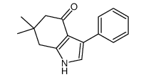 6,6-dimethyl-3-phenyl-5,7-dihydro-1H-indol-4-one结构式
