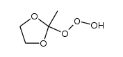 2-hydrotrioxy-2-methyl-1,3-dioxolane结构式