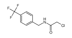 2-chloro-N-{[4-(trifluoromethyl)phenyl]methyl}acetamide结构式