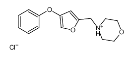 4-[(4-phenoxyfuran-2-yl)methyl]morpholin-4-ium,chloride结构式