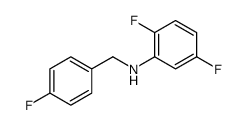 2,5-Difluoro-N-(4-fluorobenzyl)aniline结构式