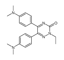 5,6-bis[4-(dimethylamino)phenyl]-2-ethyl-1,2,4-triazin-3-one结构式