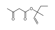 3-methylpent-1-en-3-yl 3-oxobutanoate结构式