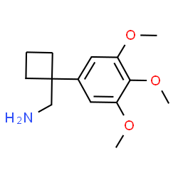 (1-(3,4,5-trimethoxyphenyl)cyclobutyl)methanamine hydrochloride Structure