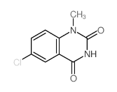 2,4(1H,3H)-Quinazolinedione,6-chloro-1-methyl-结构式