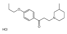 3-(3-methylpiperidin-1-yl)-1-(4-propoxyphenyl)propan-1-one,hydrochloride Structure