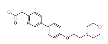 methyl 2-[5-[4-(2-morpholin-4-ylethoxy)phenyl]pyridin-2-yl]acetate Structure