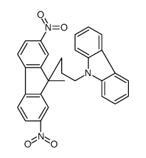 9-[3-(9-methyl-2,7-dinitrofluoren-9-yl)propyl]carbazole结构式