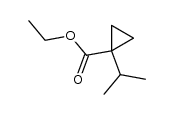 1-(1-Methylethyl)cyclopropancarbonsaeure-ethylester Structure