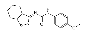1-(3a,4,5,6,7,7a-hexahydro-1,2-benzothiazol-3-yl)-3-(4-methoxyphenyl)urea Structure