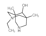 3-Ethyl-1,5-dimethyl-3,7-diaza-bicyclo[3.3.1]-nonan-9-ol Structure