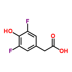 (3,5-Difluoro-4-hydroxyphenyl)acetic acid Structure