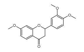 (+/-)-3',4',7-trimethoxyflavanone结构式