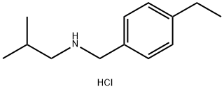 [(4-ethylphenyl)methyl](2-methylpropyl)amine hydrochloride structure