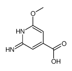 2-amino-6-methoxypyridine-4-carboxylic acid Structure