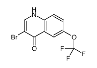 3-Bromo-4-hydroxy-6-trifluoromethoxyquinoline结构式