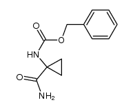 N-(benzyloxycarbonyl)-1-aminocyclopropane-1-carboxamide结构式