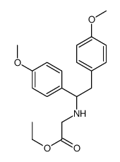 ethyl 2-[1,2-bis(4-methoxyphenyl)ethylamino]acetate Structure