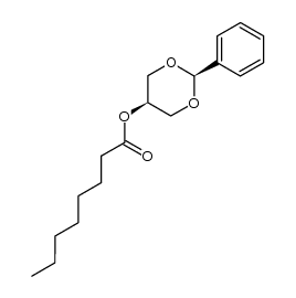 cis-5-octanoyloxy-2-phenyl-[1,3]dioxane Structure