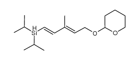 (1E,3E)-1-diisopropylsilyl-3-methyl-5-(tetrahydropyran-2-yloxy)penta-1,3-diene Structure