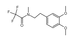 N-methyl-N-(2-(3',4'-dimethoxyphenyl)ethyl)trifluoroacetamide结构式