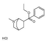 ethyl (1S,4R,6S)-7-methyl-6-phenyl-7-azabicyclo[2.2.2]octane-6-carboxy late hydrochloride结构式