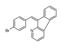 (9E)-9-[(4-bromophenyl)methylidene]indeno[2,1-b]pyridine结构式